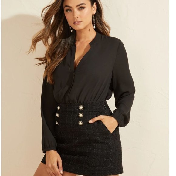 Guess Marciano STUNNING TWEED ROMPER - Picture 5 of 6